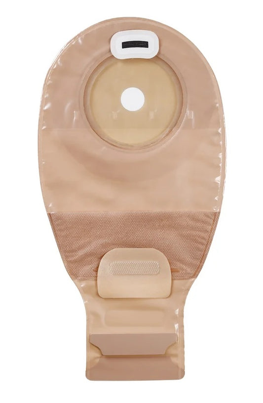 Esteem + One-Piece Drainable Pouch with InvisiClose, Tan, Pre-Cut 1-3/8" (Box of 10)