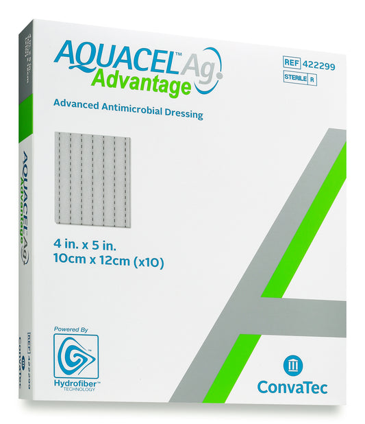 AQUACEL Ag Advantage Dressing, 4" x 5" - Replaces Item 51420677 (Box of 10)