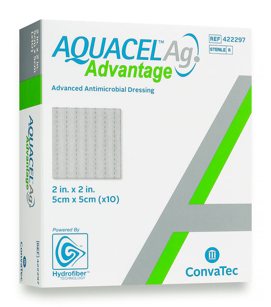 AQUACEL Ag Advantage Dressing, 2" x 2" - Replaces Item 51420675