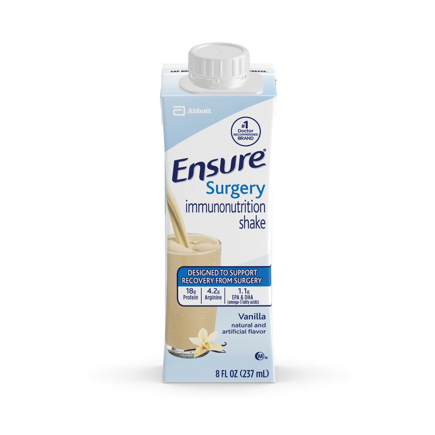 Ensure Surgery Immunonutrition Shake 8oz Re-Closable Container, Vanilla