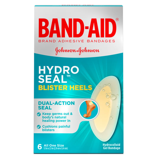 Band-Aid Hydro Seal Blister Heels, 6 ct (Box of 6)