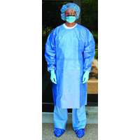 Chemotherapy Gown  Poly-Coated  X-Large  Blue (Package of 10)