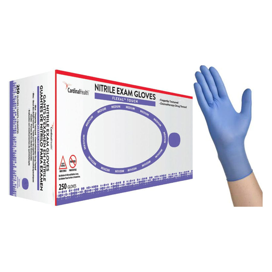 FLEXAL Touch Powder-Free Nitrile Exam Gloves, Small - 3.1 MIL (Case of 2500)