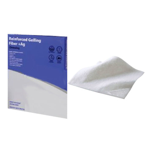 Cardinal Health Reinforced Gelling Fiber +Ag, 2" x 2" (Box of 10)