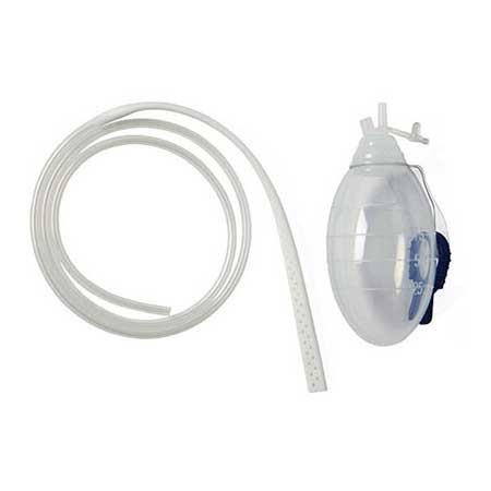 Jackson-Pratt Flat Silicone Drain without Trocar, 100cc, 7mm, Full Perforations
