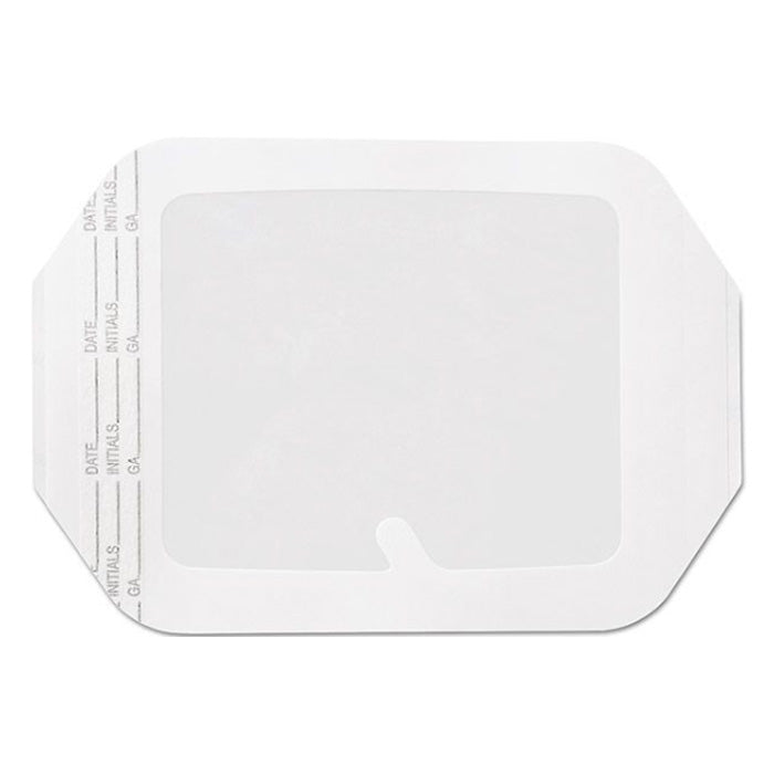 Cardinal Health Standard Frame Style Window Out Transparent Dressing, 4" x 4.75", Sterile Latex Free - Replaces ZDTF4434