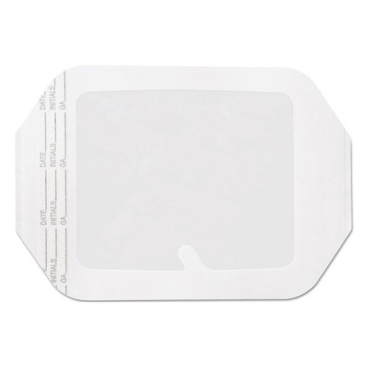 Cardinal Health Standard Frame Style Window Out Transparent Dressing, 4" x 4.75", Sterile Latex Free - Replaces ZDTF4434