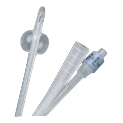 Bardia 2-Way 100% Silicone Foley Catheter 10 Fr 5 cc (Case of 12)