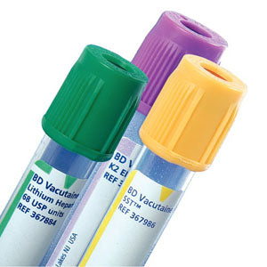 BD Vacutainer Tube, Gold BD Hemogard Closure, 13 x 100mm x 5.0mL (Box of 100)