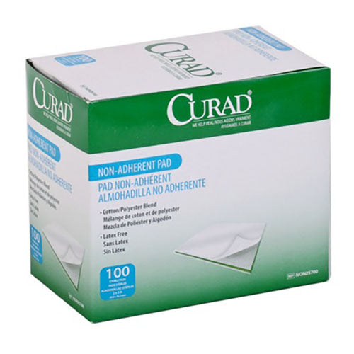 Curad Non-Stick Pad, 2" x 3" (Box of 10)