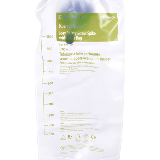 Joey Safety Screw Spike with 1,000-mL Flush Bag (Case of 30)