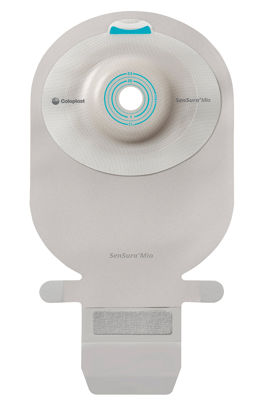 SenSura Mio 1-Piece EasiClose WIDE Outlet, Soft Convex, Maxi, Opaque With Inspection Window, Pre-cut 7/8" (21 mm) (Box of 10)