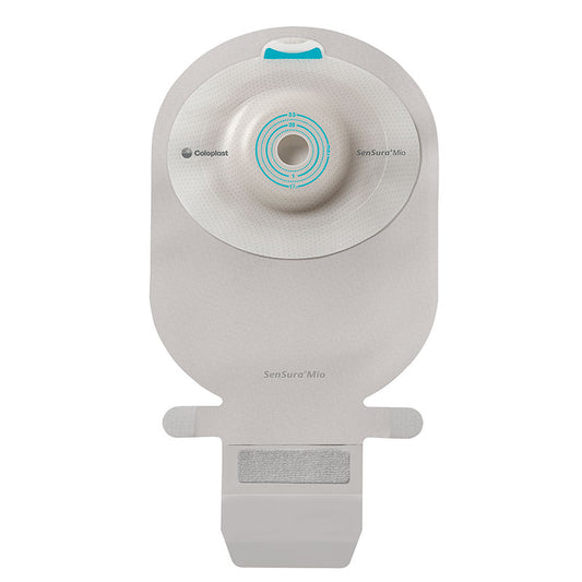 SenSura Mio 1-Piece EasiClose WIDE Outlet, Convex Light, Maxi, Non-filter, Transparent, Cut-to-fit (Box of 10)