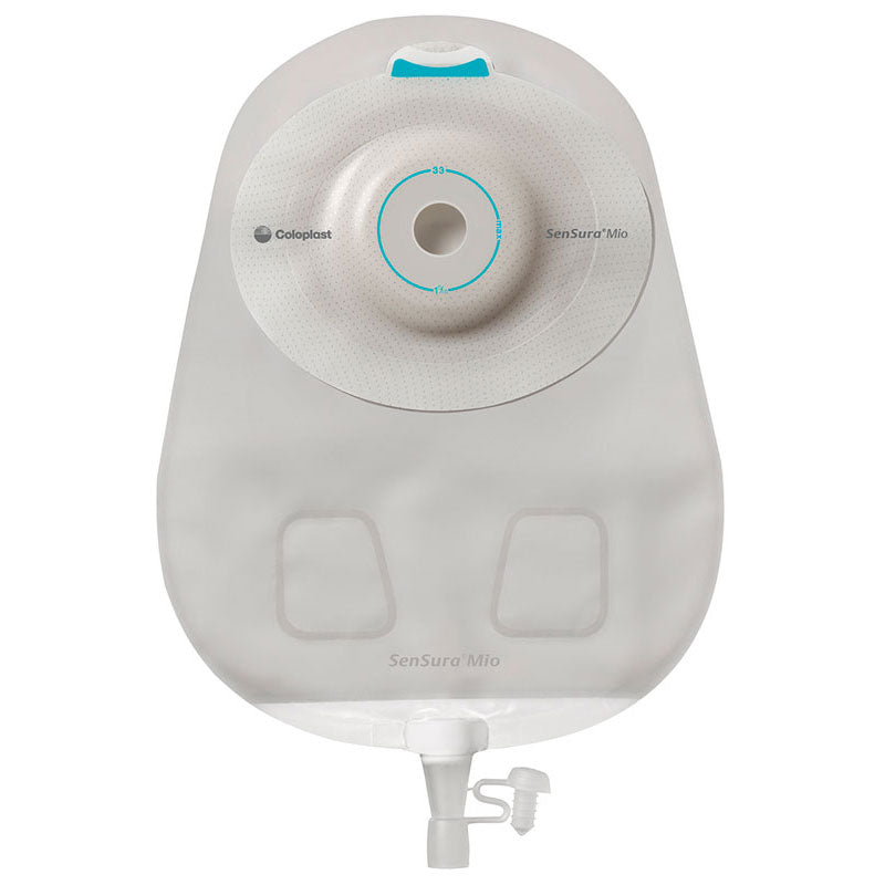 SenSura Mio 1-Piece Urostomy Pouch, Convex Light, Midi, Opaque, Pre-cut (Box of 10)