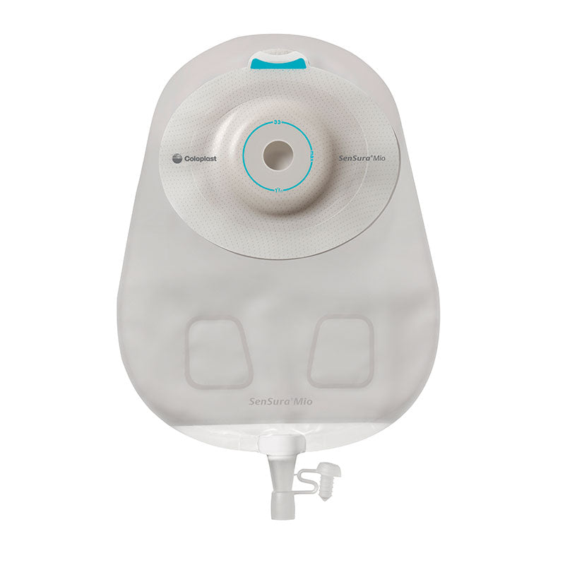 SenSura Mio 1-Piece Urostomy Pouch, Deep Convex, Maxi, Opaque, Pre-cut 11/16" (Box of 10)