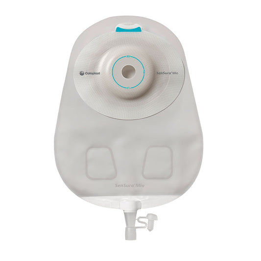 SenSura Mio 1-Piece Urostomy Pouch, Deep Convex, Maxi, Opaque, Pre-cut 11/16" (Box of 10)