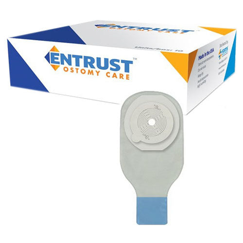 Entrust 1 Piece 1-3/4", Transparent, Extended Wear, 12", Drainable, Dual HC (Box of 10)