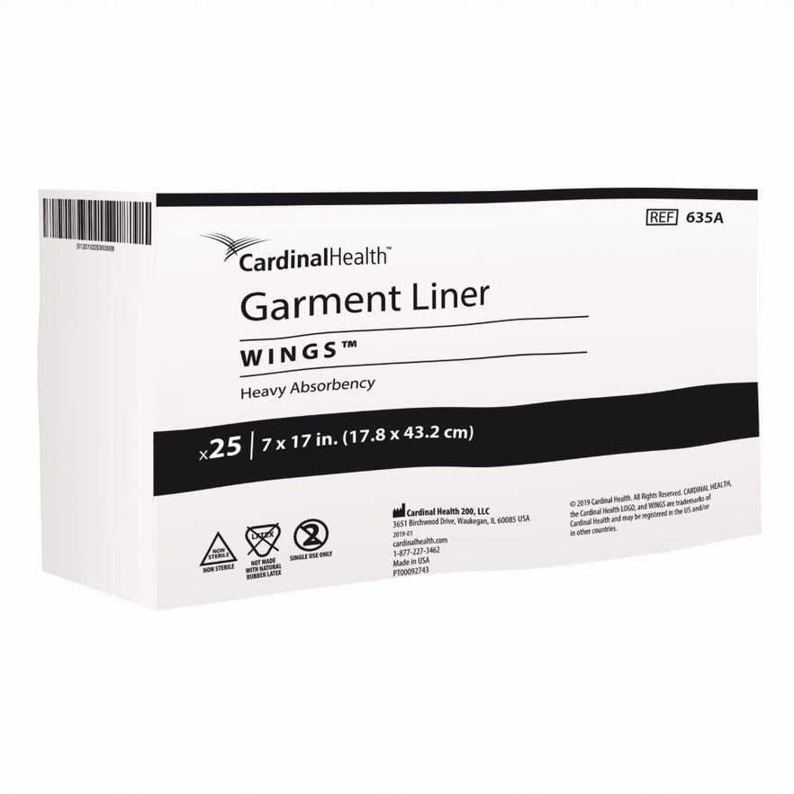 Cardinal Health, Garment Liner, Wings, 7" x 17" (Case of 200)
