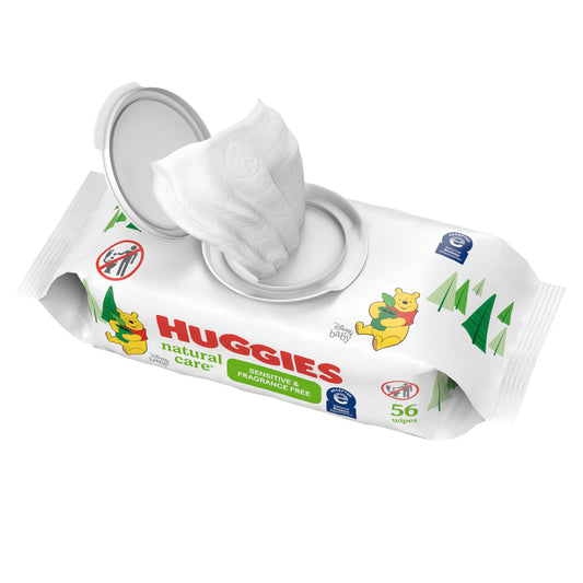 Huggies Natural Care Fragrance Free Baby Wipes - Replaces 6939301 (Case of 448)