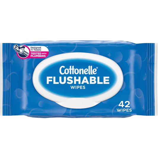 Cottonelle Fresh Care Flushable Wipes (Package of 42)