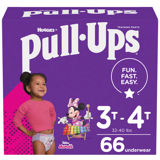 Pull-Ups Learning Designs Training Pants, Girl, 3T-4T, Giga Pack (Case of 66)