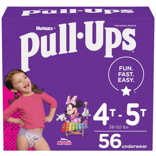 Pull-Ups Learning Designs Training Pants, Girl, 4T-5T, Giga Pack, Replaces Item 6945130 (Case of 56)