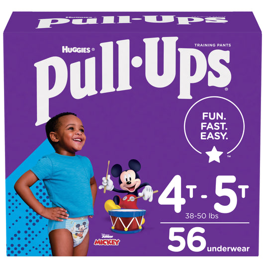 Pull-Ups Learning Designs Training Pants, Boy, 4T-5T, Giga Pack, Replaces Item 6945131 (Case of 56)