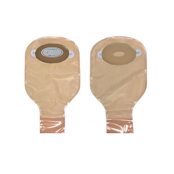 Nu-Flex Drain Pouch Custom Pre-Cut 1" Round Opening With Barrier, Extra Deep Convexity (Box of 10)