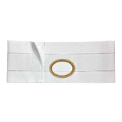 7" Left, White, Regular Elastic, Nu-Form Belt, Extra Large, 2-9/16" x 3-11/16" Opening Placed 1-1/2" From Bottom