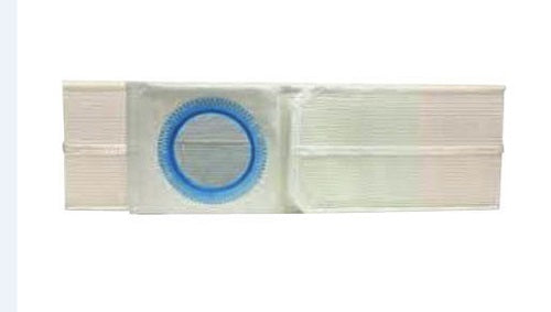Special 4" White, Cool Comfort, Nu-Form Belt, 2X-Large, Custom: 2-3/4" Blue Bias Center Ring