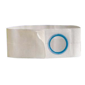 6" Left, White, Cool Comfort, Flat Panel Belt, Prolapse Flap, Large, 2-5/8" Opening