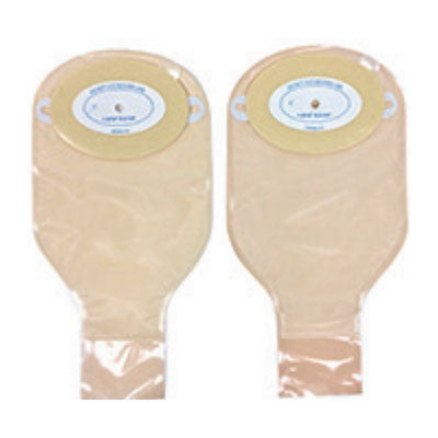 Nu-Flex 1-Piece Adult Drainable Pouch Cut-to-Fit Deep Convex 3/4" x 1-1/2" Oval, Roll-Up Closure (Box of 10)