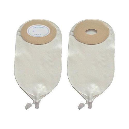 Nu-Flex 1-Piece Post-Op Urostomy Pouch, Trim-to-Fit 1-1/2" x 2-3/4" Opening, Deep Convex (Box of 10)