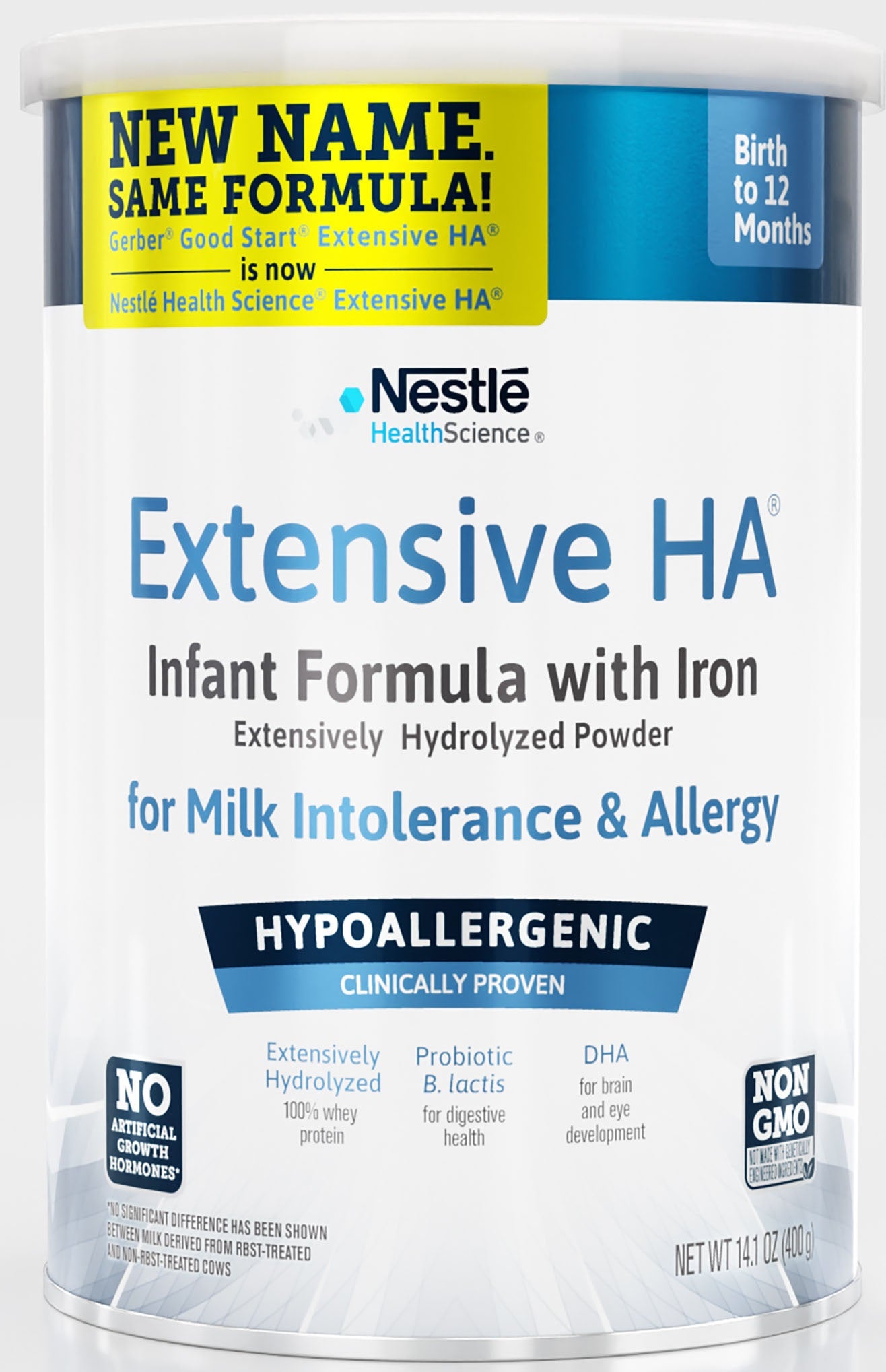Extensive HA, Unflavored Powder, 400 g Canister (Case of 6)