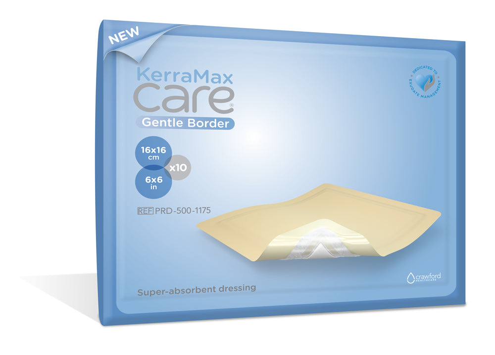 KerraMax Care Gentle Border Dressing, 6" x 6"