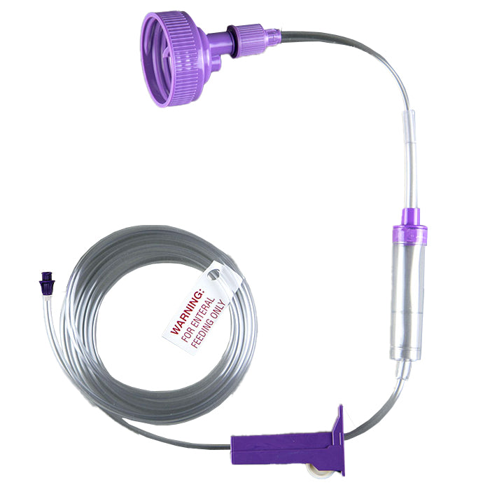 40 mm Screw Cap Gravity Feed Transition Set with ENFit Connector
