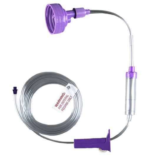 40 mm Screw Cap Gravity Feed Transition Set with ENFit Connector