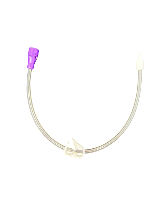 Vesco Single Port, Straight, ENFit, Bolus Feeding Extension Set, 12" (Case of 10)