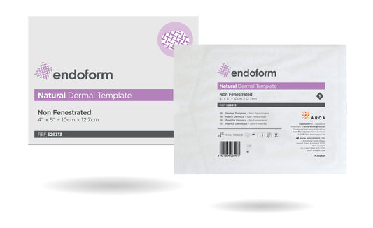 Endoform Natural Template, 4" x 5".