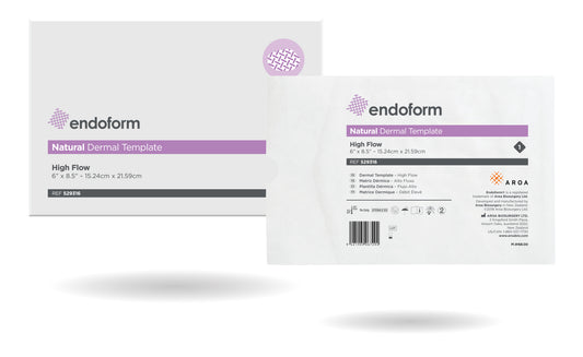 Endoform Natural High Flow, 8.5" x 6" (Box of 10)