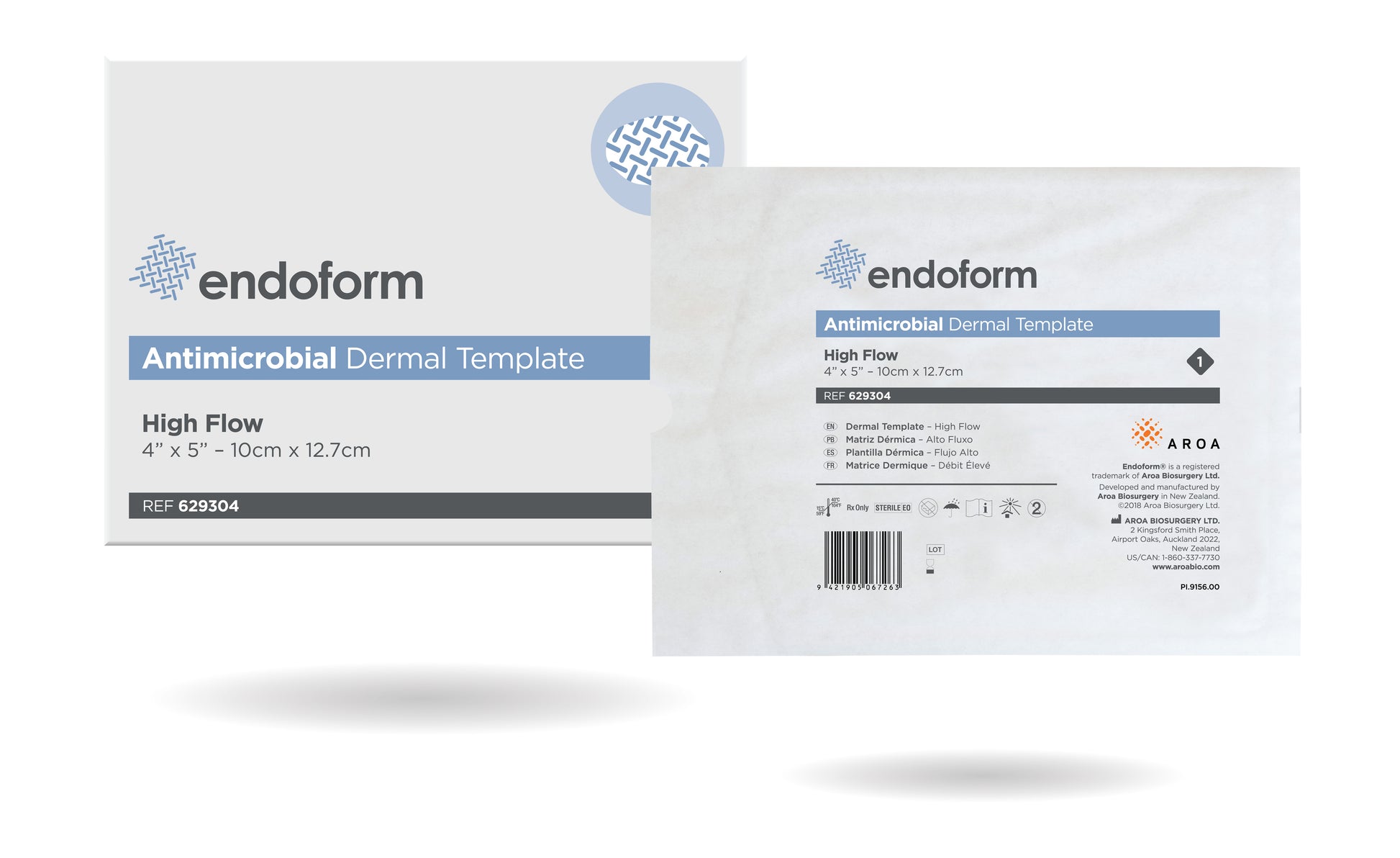 Endoform Antimicrobial High Flow, 4" x 5" (Box of 10)