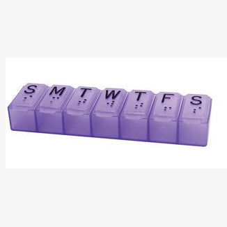 7 Day Pill Organizer, Assorted Colors