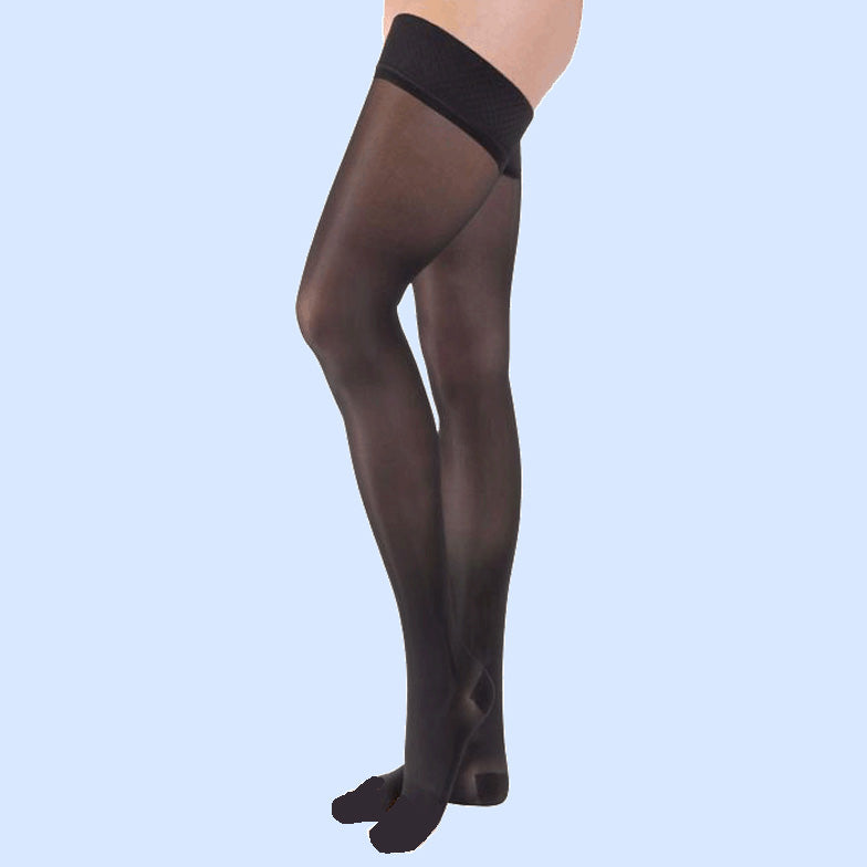 Ultrasheer, Thigh, 20-30, Open Toe, Large, Natural