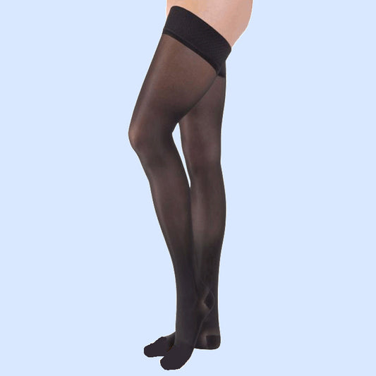 Ultrasheer, Thigh, 20-30, Open Toe, Large, Natural