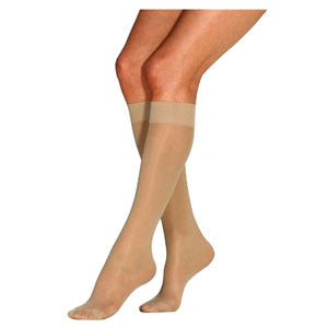 Jobst Ultrasheer Knee-High, 20-30 mmHg, Open Toe, Petite, Medium, Natural