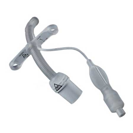 Smiths Medical ASD, Inc. Bivona FlexTend TTS Plus Pediatric V Neck Flange Tracheostomy Tube, Size 4.0