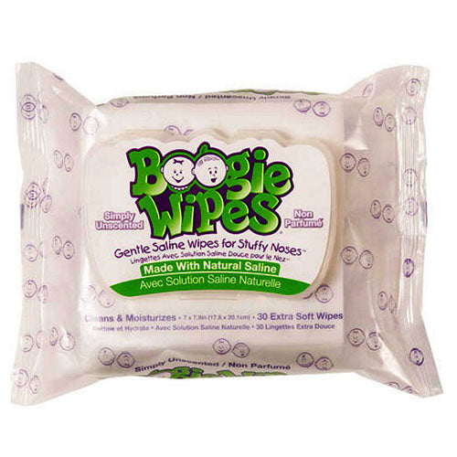Boogie Wipes Unscented Saline Nose Wipes (Package of 90)