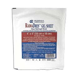 RadiaCare Gel Sheet Dressing 4" x 4" (Box of 10)