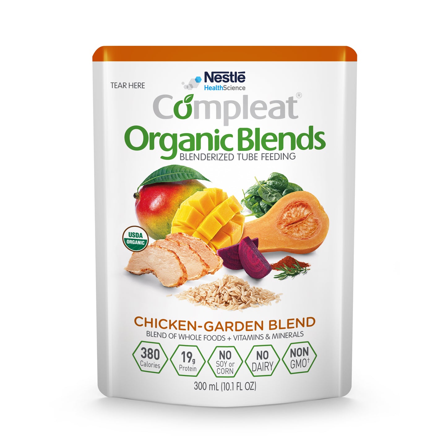 COMPLEAT Organic Blends, Chicken-Garden Blend, 10.1 fl. oz