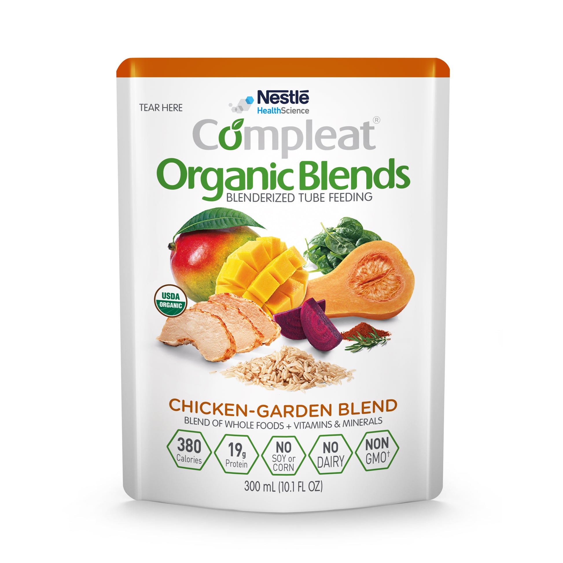 COMPLEAT Organic Blends, Chicken-Garden Blend, 10.1 fl. oz